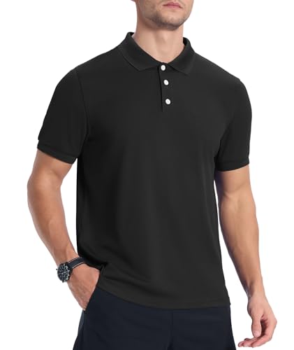 ZITY 3 Pack Mens Polo Shirts Short Sleeve Sports Moisture-Wicking Golf Shirt Business Causal Summer Tops2