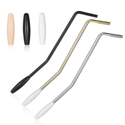 3Pcs Whammy Bar for Electric Guitar 6 MM Thread Fender Tremolo Arm Vibrato Arm Metal Single Tremolo Arm with Tip Electric Guitar for Electric Guitar Tremolo System