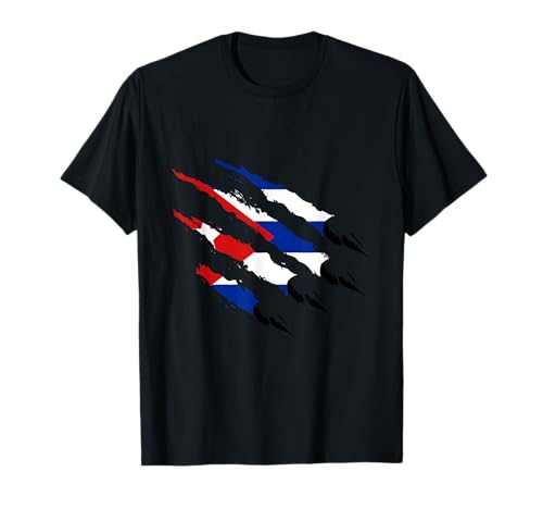 Herencia cubana Orgullo cubano La bandera cubana arrastra raíces cubanas Camiseta
