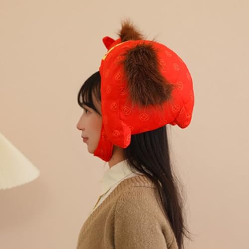 Coiffe tête de cheval en peluche, l'accessoire photo sans stress - 6
