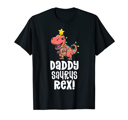 Daddysaurus Rex Dad Matching Dino Family Dinosaur Pajamas Maglietta