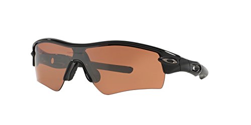 Oakley Men's Oo9051 Radar Path Rectangular Sunglasses, Polished Black/Vr28 Black Iridium, 33 mm
