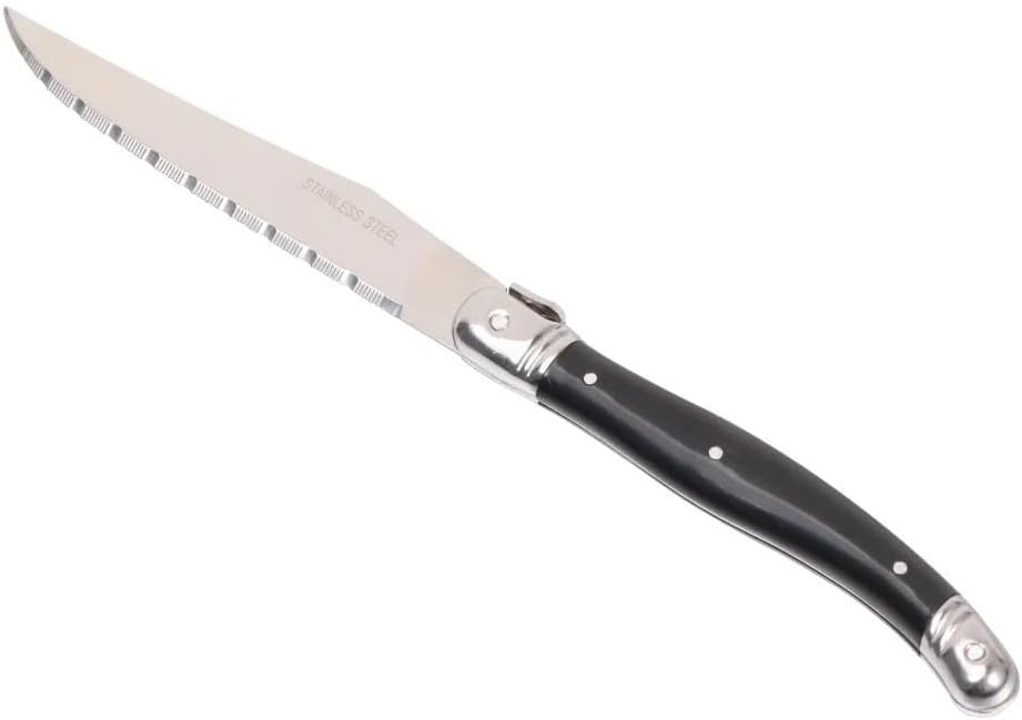 Steak Knife Set, 6PCS Steak Knives Set Dishwasher Safe Steak Knives Highly Resistant And Durable Stainless Steel Steak Knives