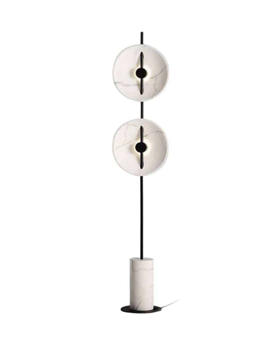 AZHKJKZH Floor Standing Lamp White Standing Lamp for Living Room Home Deco Marble Floor Led Luminaire Reading Light Living Room
