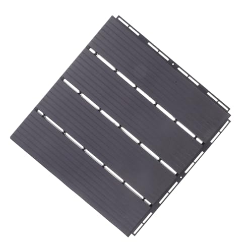 Hemobllo Loseta de Plástico para Exterior Baldosa Modular Entrelazada con Instalación Rápida sin Herramientas para Jardín Terraza y Patio Color Gris Resistente al Desgaste