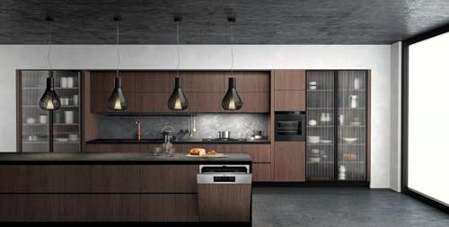 AEG Teilintegrierter Geschirrspüler 60 cm, Spülmaschine Serie 5000: AirDry Kein Nachtrocknen, Energieklasse B, Besteckschublade, 44 dB, Wasserstopp, 14 MG, FES7572APM