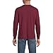 Lands' End Mens Long Sleeve Pocket Super-T Tee Rich Burgundy Heather Regular Medium