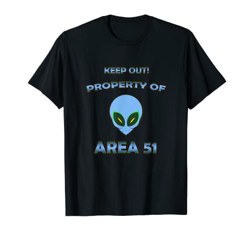 Funny Storm Area 51 Alien UFO Keep out Mujeres Hombres Niños Regalo Camiseta