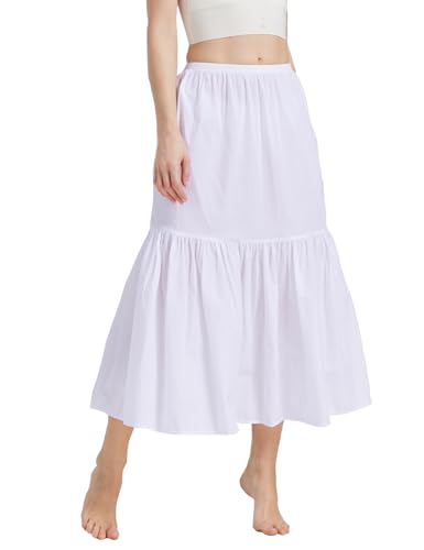 Image of BEAUTELICATE Half Slip Skirt Extender 100% Cotton Vintage Underskirt