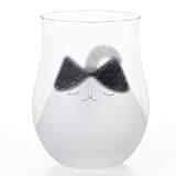 アデリア(ADERIA) わたしの家族 猫グラス ブチ 容量340ml 日本製 化粧箱入り かわいい おしゃれ 癒し 丸い ギフト 女性 母の日 食器 夫婦 結婚 挨拶回り 縁起物 贈答品 誕生日 プレゼント 記念日 贈り物 持ちやすい お茶 ジュース アニマル すりガラス 9597