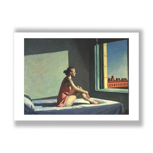 Grande impression d'art Edward Hopper Soleil du matin papier haut de gamme