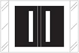 Doctor Stuff - File Folder Labels, Alphabet Letter I, Tabbies 12000 - Cram Series Compatible Alpha Stickers, Black, 1
