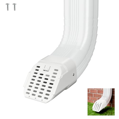 Furniok 1-Pack Gutter-Downspout Rodents Guard - Gutter Downspout Extension Accessory Protect Your Gutter Downspout from Small Animals Fit Type-A 2 x 3 Downspout Elbows (2x3 (1-Pack))