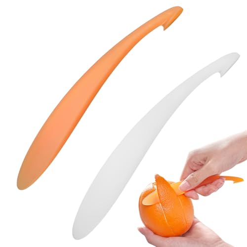 KAHZOR 2 Pezzi Pelapatate, sbuccia arance, efficace pelapatate per altri agrumi, buccia d'arancia, pratico strumento per la frutta e la vita quotidiana