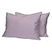 Pizuna Luxuriöser Soft-Satin 2er Pack Kissenbezug 50 x 75 cmLavendel Frost, 400 Fadenzahl Baumwolle Kissenbezüge, 100% Langstapel Baumwolle Kissenbezug Lavendel Frost, 70x90 cm