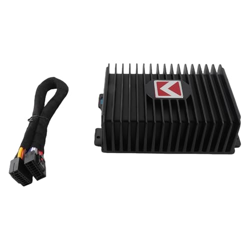 Shkalacar Amplificatore DSP per Auto, 4 Canali 80Wx4 Modifica Audio Amplificatore di Potenza Processore Audio Digitale Classe A/B per Lettore Auto Android