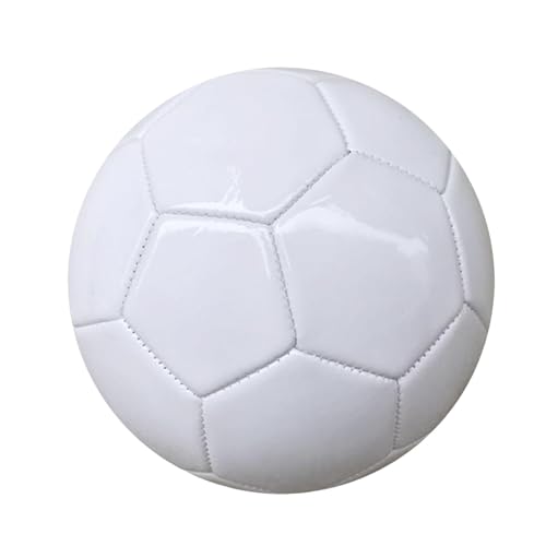 Gcerfby Balón de fútbol con autógrafo, Juego de fútbol Personalizable, Bola Blanca de Firma Coleccionable, Uso versátil, tamaños 3/4/5, para fanáticos de los Deportes, Eventos de Equipo,