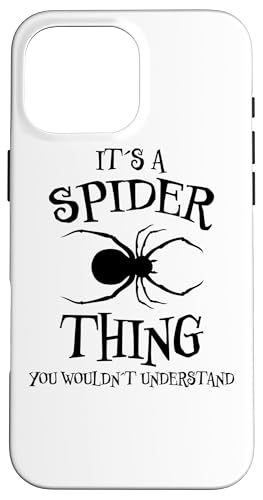 Carcasa para iPhone 16 Pro Max Spider Design Arachnid Terrario araña