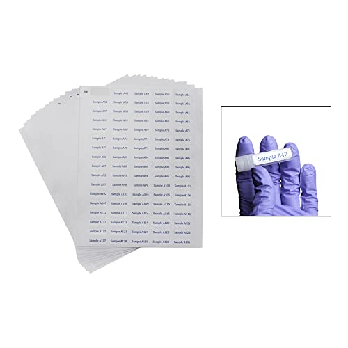 Étiquettes rectangulaires pour tubes de 1,5 à 2 ml Bel-Art F13491-3301 blanc 13x33 mm adhésives