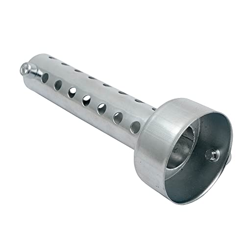 Baceyong 1pc 60mm Universal Motorcycle Exhaust Muffler Pipe, Removable Motorbike Exhaust End Silencer, Silver