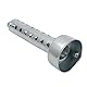 Baceyong 1 Stück 60mm Universal Motorrad Auspuff Schalldämpferrohr, abnehmbarer Motorrad Auspuff Endschalldämpfer, Silber