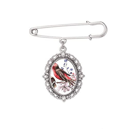 Broche branche d'oiseaux Art Déco : bijoux rétro chic M pour sublimer une robe de soirée