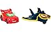 Fisher-Price DC Batwheels Light-Up 1:55 Scale Toy Cars 2-Pack, Redbird and Batwing, Preschool Pretend Play Ages 3+ Years