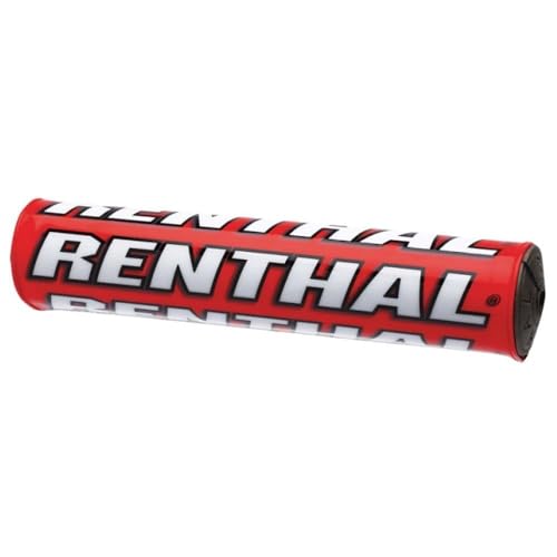 Renthal P225 - Almohadilla para Manillar de Bicicleta (205 mm), Color Rojo