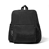 Baggallini Women's Carryall Packable Backpack, Black