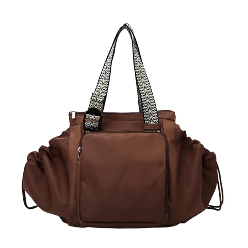 NPJGKY Multifunctional Travel Organizer Bag for Ladies - Doubles as a Stylish Backpack Crossbody and Shoulder Bag Boasts Great Storage Capacity (Dark Brown)