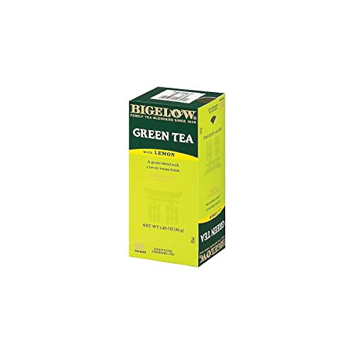 Image of Bigelow Green Tea With Lemon, Lemon, 0.34 Lbs, 28 /box