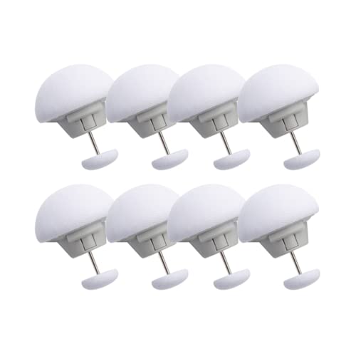 布団クリップ シーツクリップ 8個セット 布団 ずれ防止 滑り止め ピン 可愛い きのこ型 シーツズレ防止 固定器（白）