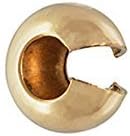 40 Qty. 14k Gold Filled 4mm Crimp Covers by JensFindings