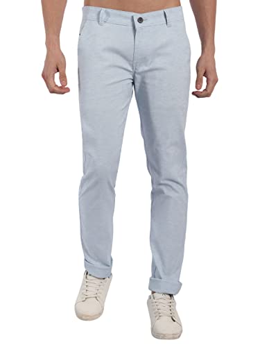 Image of Majestic Man Men's Slim Fit Mid Rise Casual Comfortable Trousers