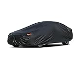 Kayme Car Cover Waterproof All Weather for Large Sedan,Outdoor Cover Fit for Ford Crown Victoria, Cadillac DTS, Grand Marquis, Lincoln Continental Town Car, Chevy Impala Caprice (209 to 218 inch)