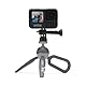 JOBY HandyPod Clip Action Mini Stativ mit Karabiner für Action Kamera, kompatibel mit GoPro, HERO12, Insta360, Kompaktkamera Sony ZV-1 II (JB01838-BWW)