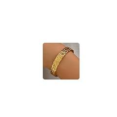Hammered Cuff Bracele-Gold