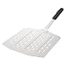 Produktbild cozze® Premium Aluminium Pizzawender, 66cm, Leichtgewicht Pizzaspachtel mit Löcherdesign, 30x30cm Ideal für Perfekte Pizzas