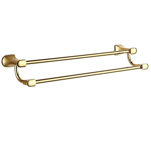 Porte-serviette double barre ovale et accessoires de salle de bain muraux