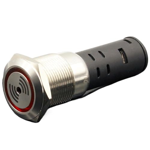 Zumbador intermitente de 19mm con luz LED roja de 220V
