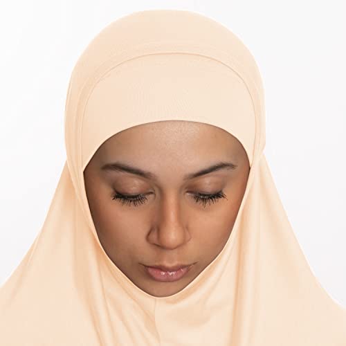 TheHijabStore.com Women's 2 Piece Amira Jersey Hijab - Soft Modal Stretch Head Scarf with Tube Under Scarf Cap4