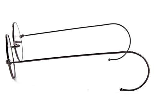 Image of Agstum Blue Light Blocking Reading Glasses, Small Round Wire Rim Readers for Computer Use Anti-Glare Cut UV400