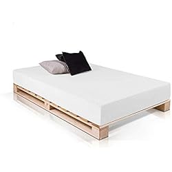 Somieres Con Palets DydayaHome Somier de 90 para Cama de 90 x 190 cm - Somier de Madera Juvenil, Individual- soporta hasta 450 kg (Madera Lijada en Crudo - Completamente Montado, 90 x 190 x 15 cm)