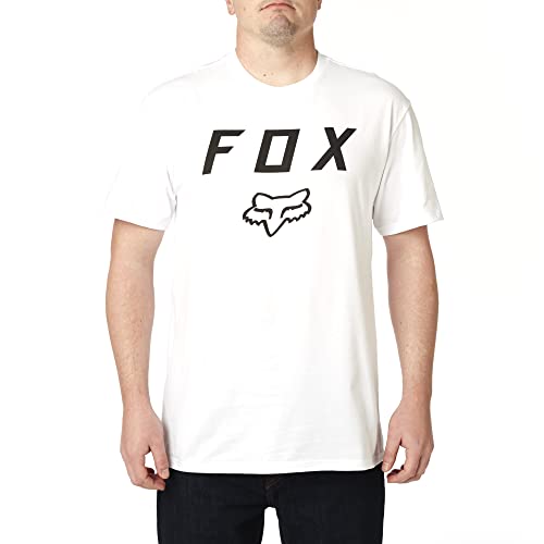 Fox Racing Men's Standard Legacy Moth Short Sleeve Tee, Optic White, 4X #TOP2