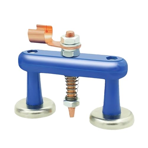Lassing Ground Clem - Potente soporte magnético de soldadura | Ayuda de conexión de metal duradera con agarre firme para proyectos de carpintería de la tienda Mantenimiento de la estructura