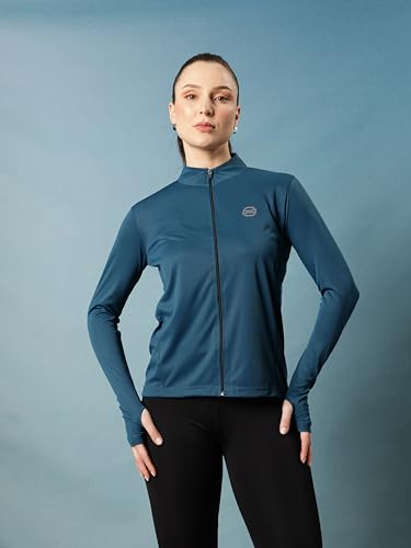 Image of PUMP'D Women's Jacket | Slim Fit | Thumb Hole Open Sleeve | With zipper | Perfect for workout