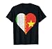 Irlandese bandiera vietnamita cuore Maglietta