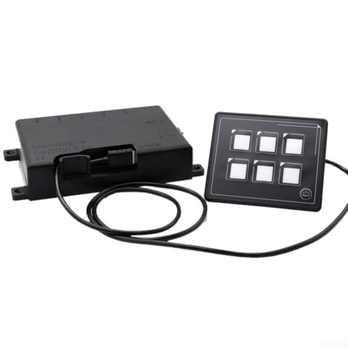 Image of ABS 6 Gang Rocker Switch Panel 11V-30V Compact