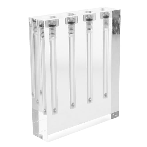 Comprobador acrílico de aceite de motor y transmisión con base transparente