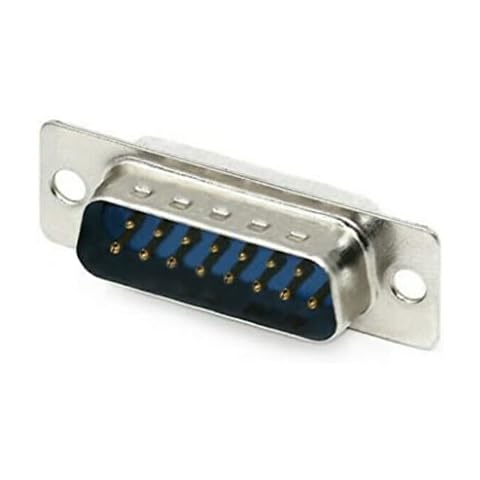 SUB-D CONNECTOR 15 Pin MALE FEMALE TO Weld D-SUB plug panel 15P cable (MASKE) Cover